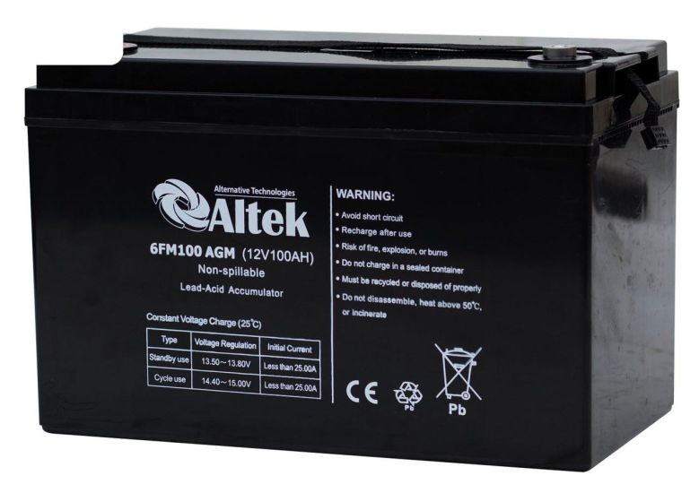 Аккумуляторная батарея ALTEK 6FM100GEL