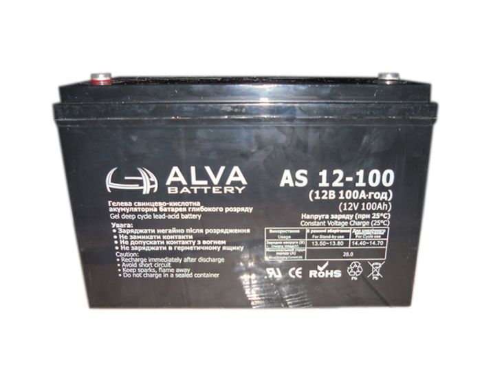 Аккумуляторная батарея ALVA AS12-100